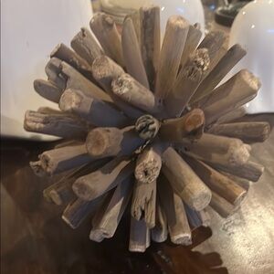 Natural Driftwood Decorative Sphere